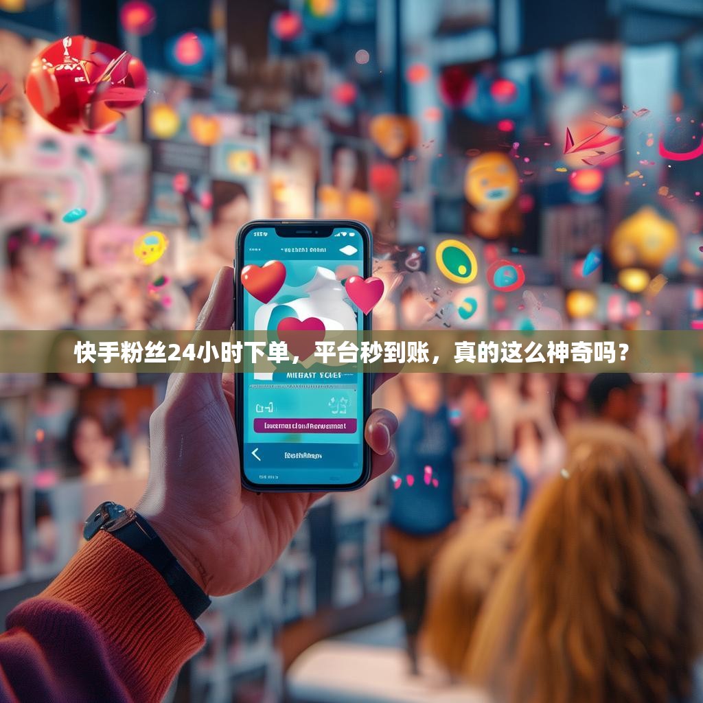 快手粉丝24小时下单，平台秒到账，真的这么神奇吗？