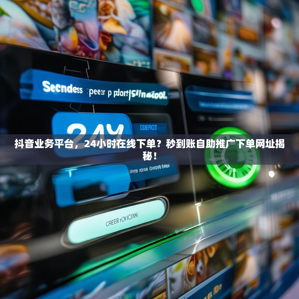 抖音业务平台，24小时在线下单？秒到账自助推广下单网址揭秘！