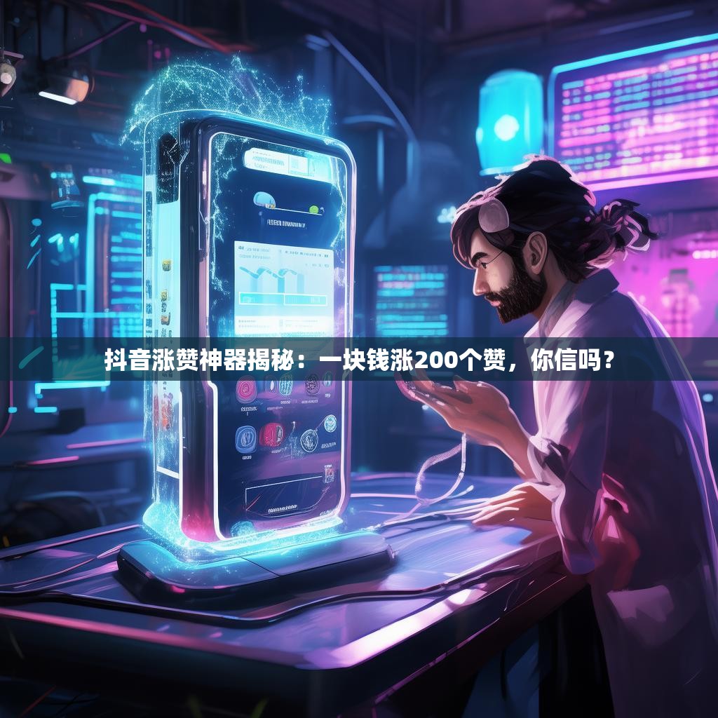 抖音涨赞神器揭秘：一块钱涨200个赞，你信吗？