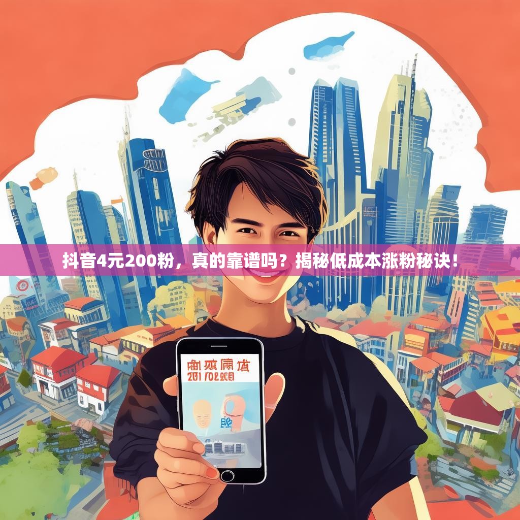 抖音4元200粉，真的靠谱吗？揭秘低成本涨粉秘诀！