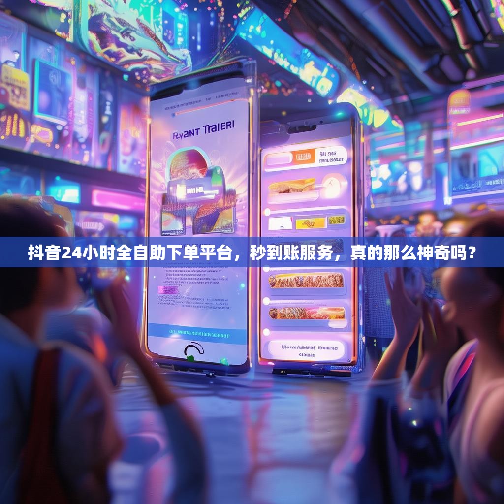 抖音24小时全自助下单平台，秒到账服务，真的那么神奇吗？