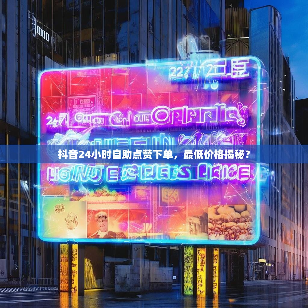 抖音24小时自助点赞下单，最低价格揭秘？