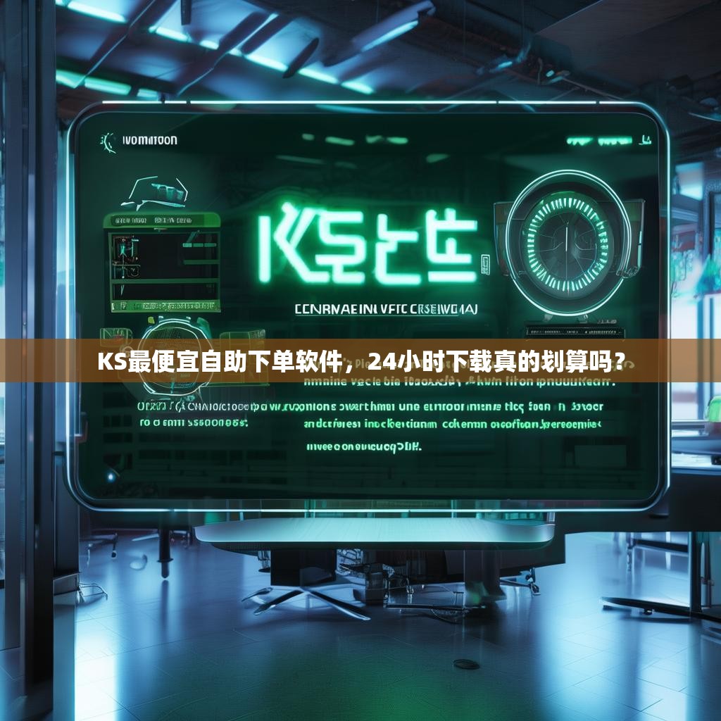 KS最便宜自助下单软件，24小时下载真的划算吗？