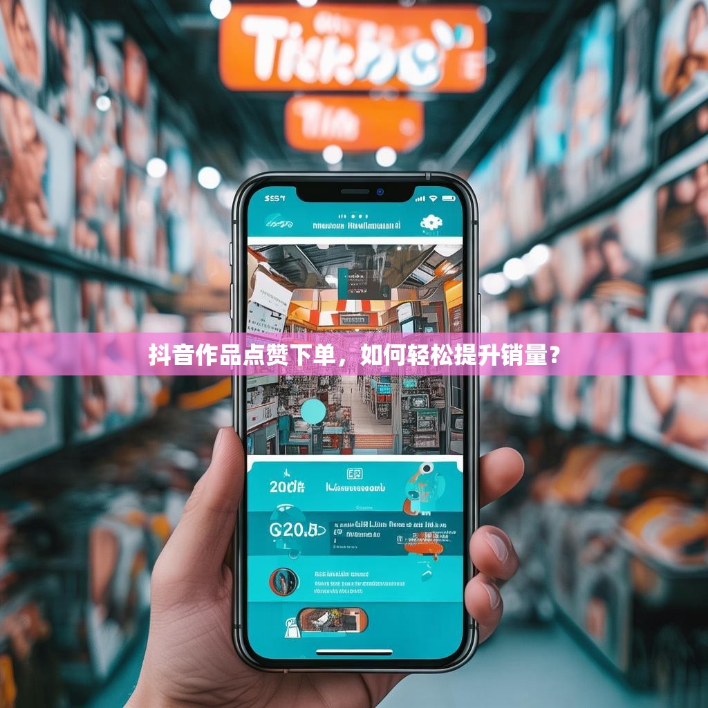 抖音作品<strong><mark>点赞</mark></strong>下单，如何轻松提升销量？