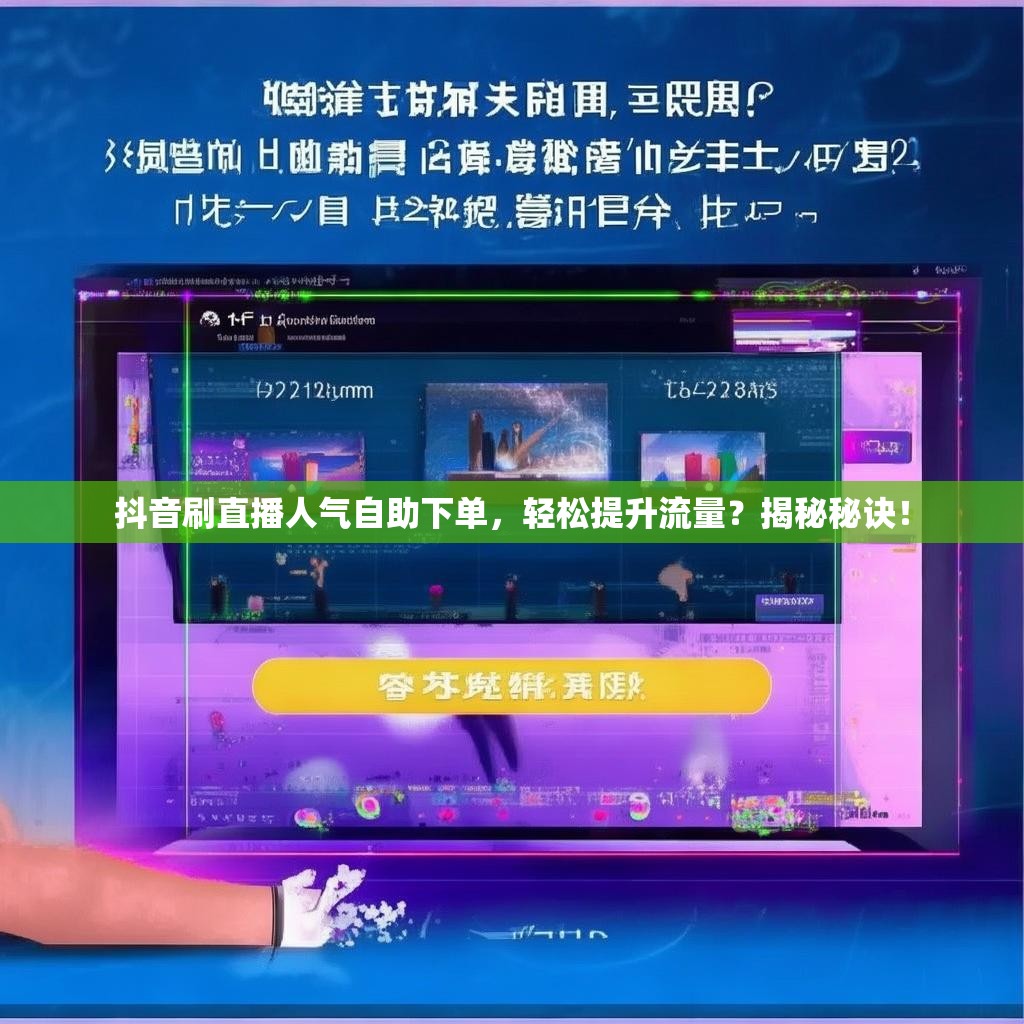 抖音刷直播人气自助下单，轻松提升流量？揭秘秘诀！