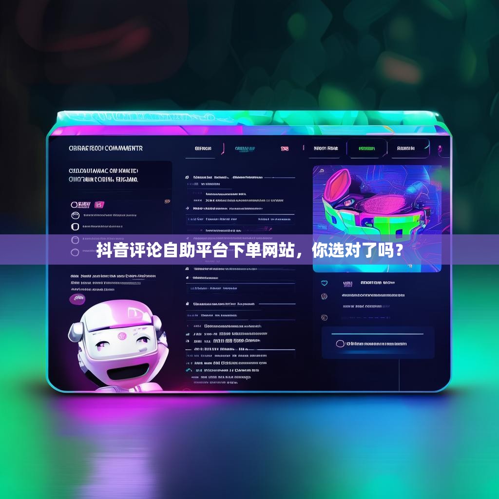 抖音评论自助平台下单网站，你选对了吗？