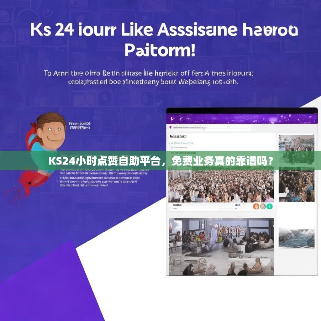 KS24小时点赞自助平台，免费业务真的靠谱吗？
