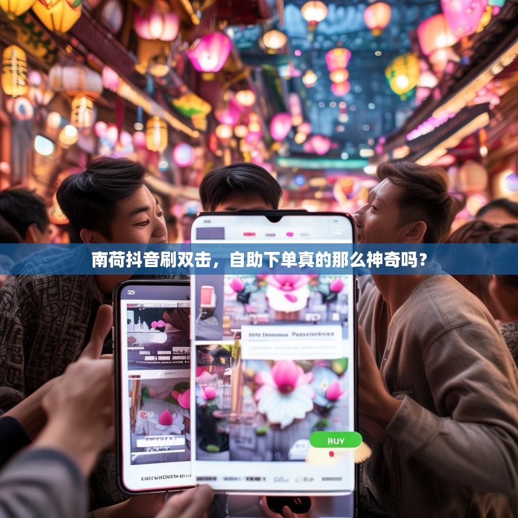 南荷抖音刷双击，自助下单真的那么神奇吗？