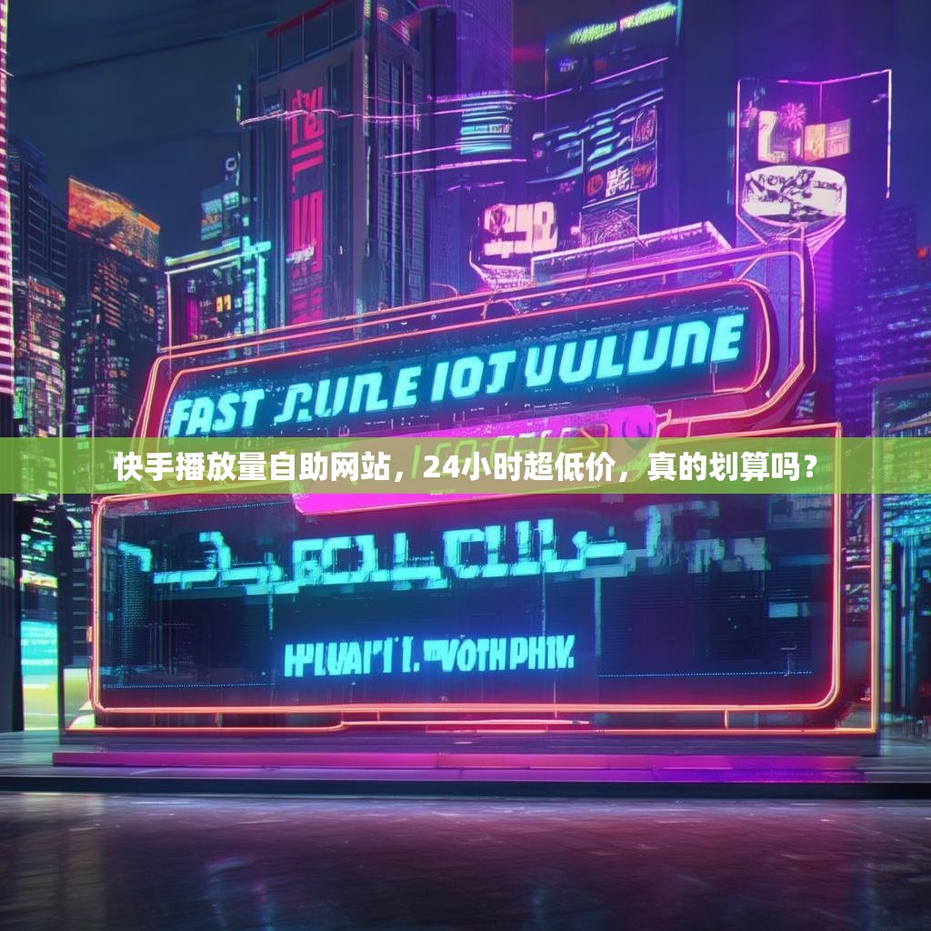快手播放量自助网站，24小时超低价，真的划算吗？