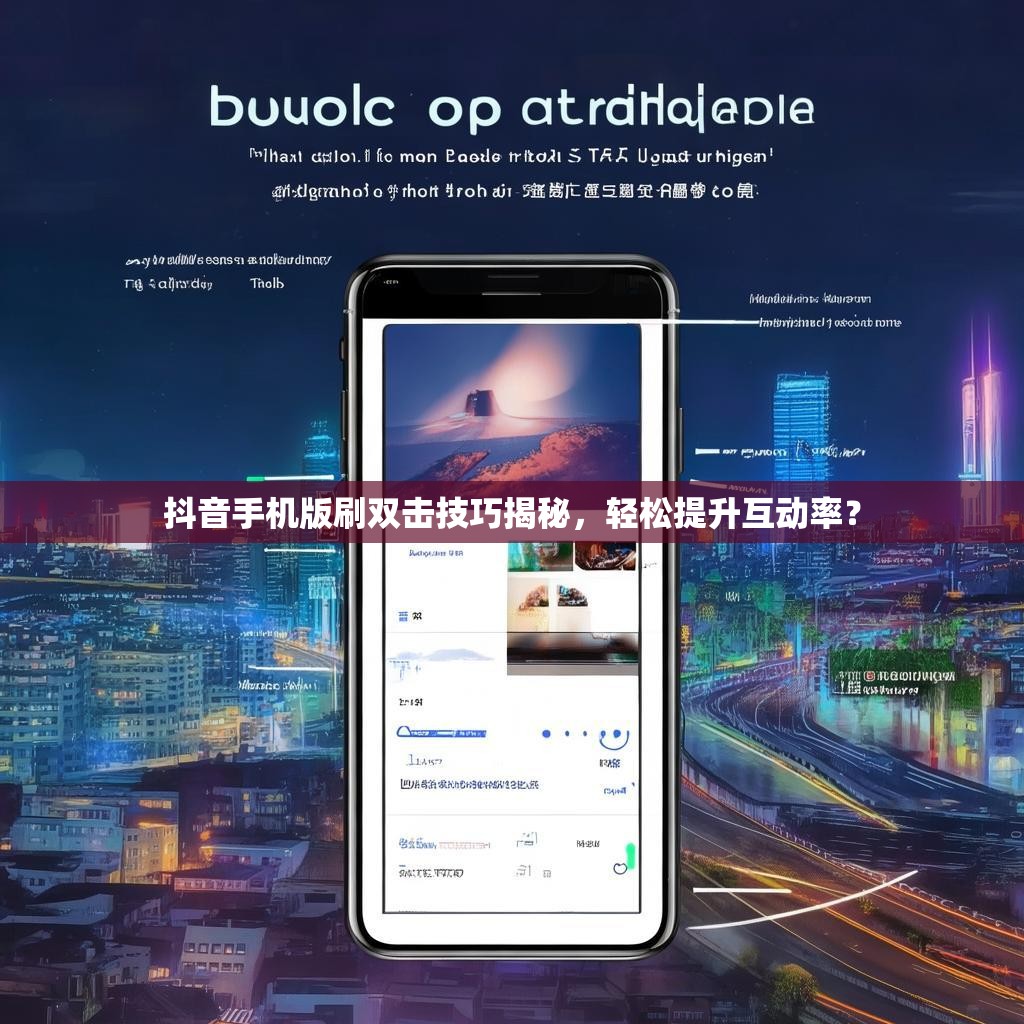抖音手机版刷双击技巧揭秘，轻松提升互动率？