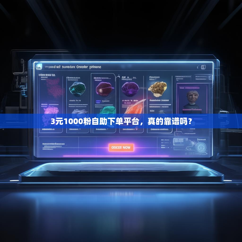 3元1000粉自助下单平台，真的靠谱吗？