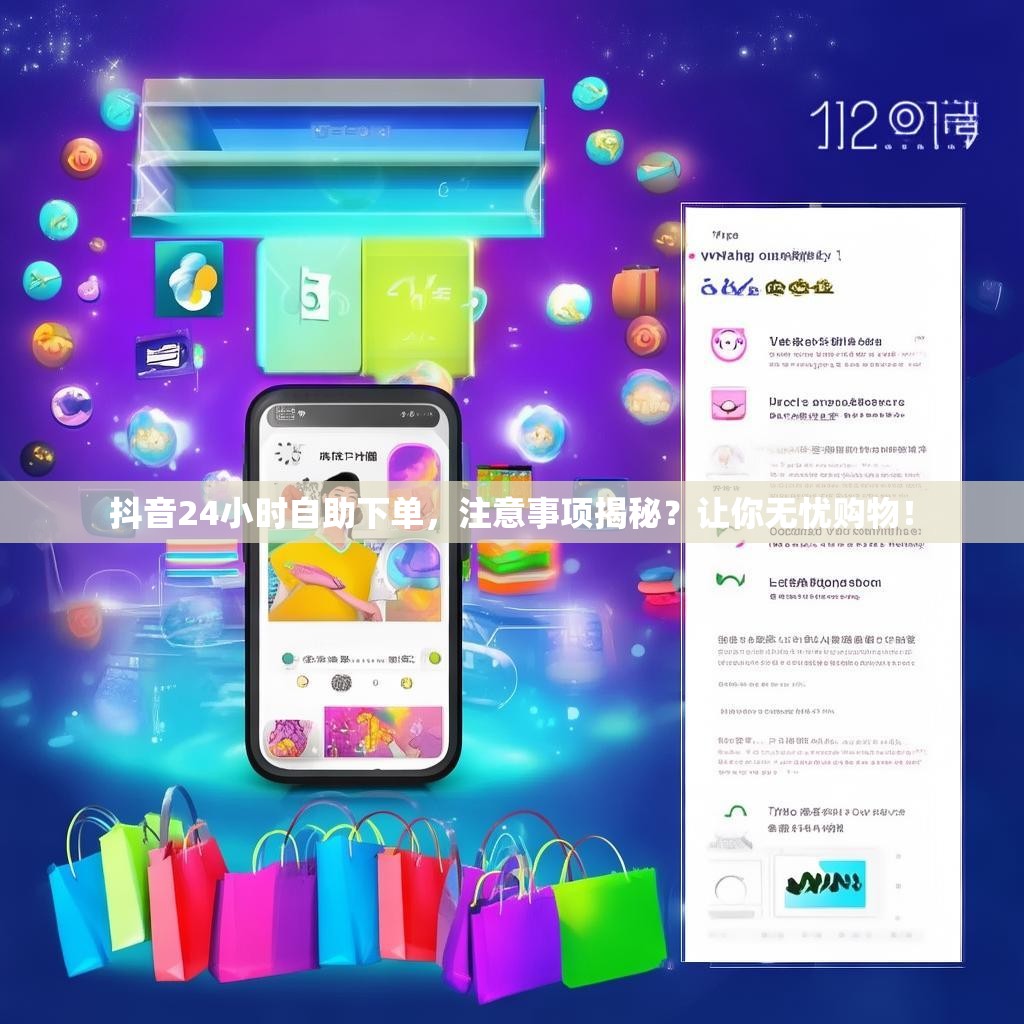 抖音24小时自助下单，注意事项揭秘？让你无忧购物！