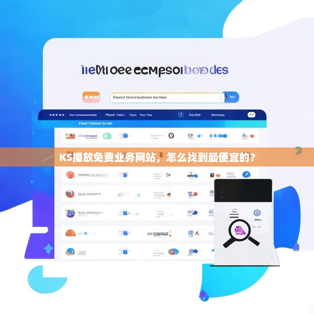 KS播放免费业务网站，怎么找到最便宜的？