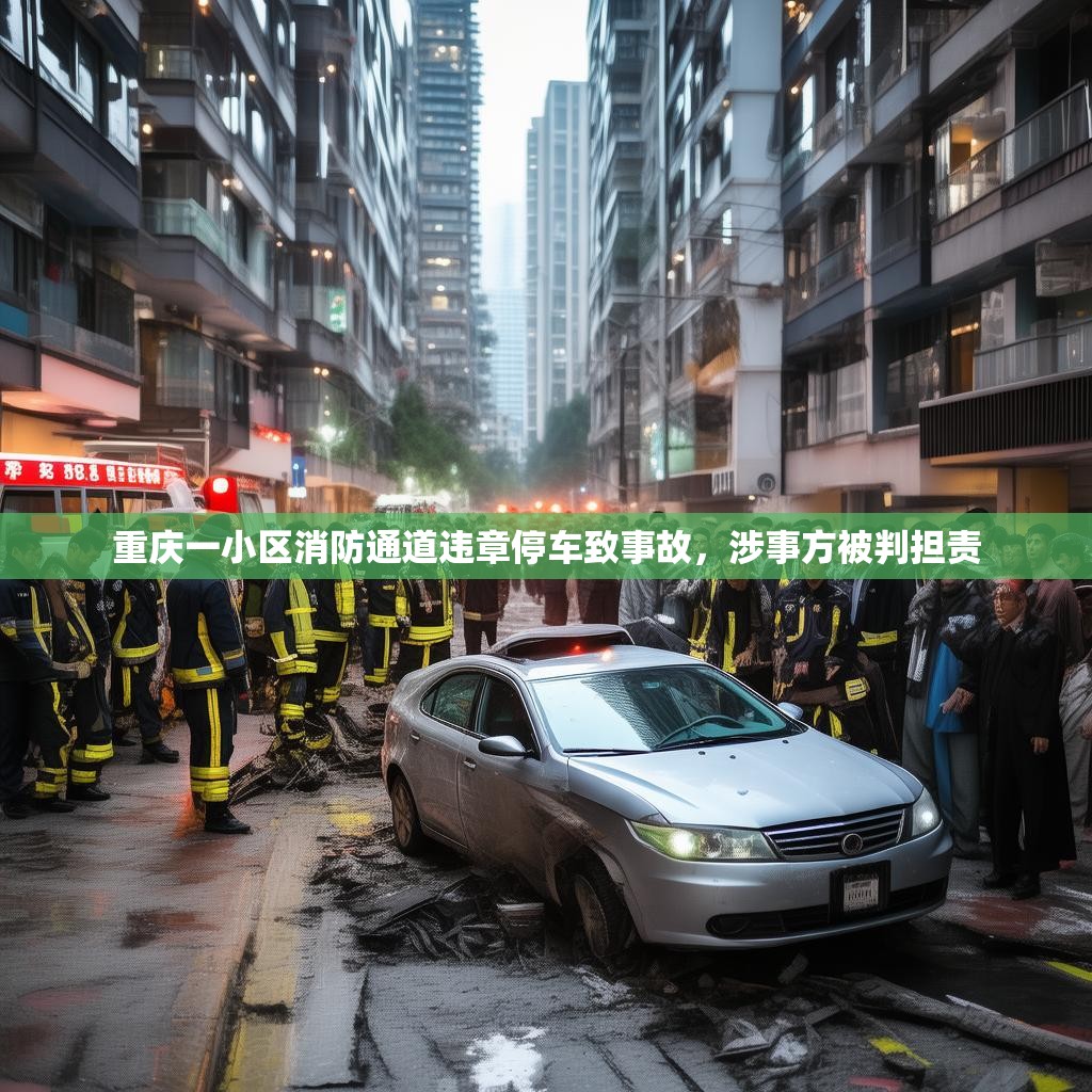 重庆一小区消防通道违章停车致事故，涉事方被判担责