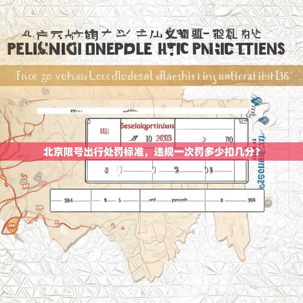 北京限号出行处罚标准，违规一次罚多少扣几分？