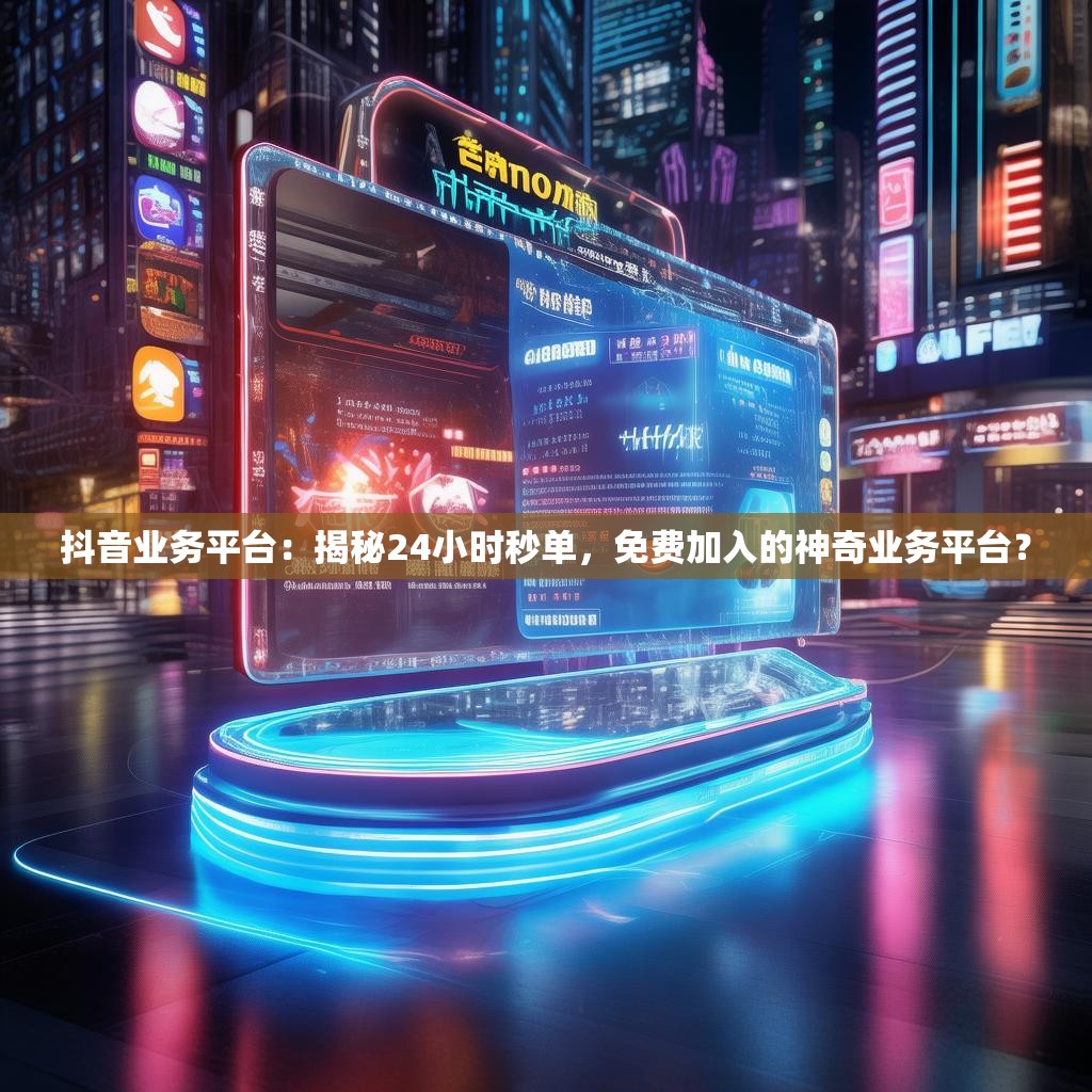 抖音业务平台：揭秘24小时秒单，免费加入的神奇业务平台？