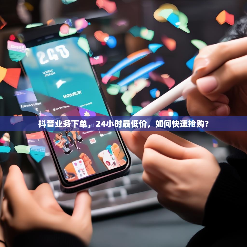 抖音业务下单，24小时最低价，如何快速抢购？