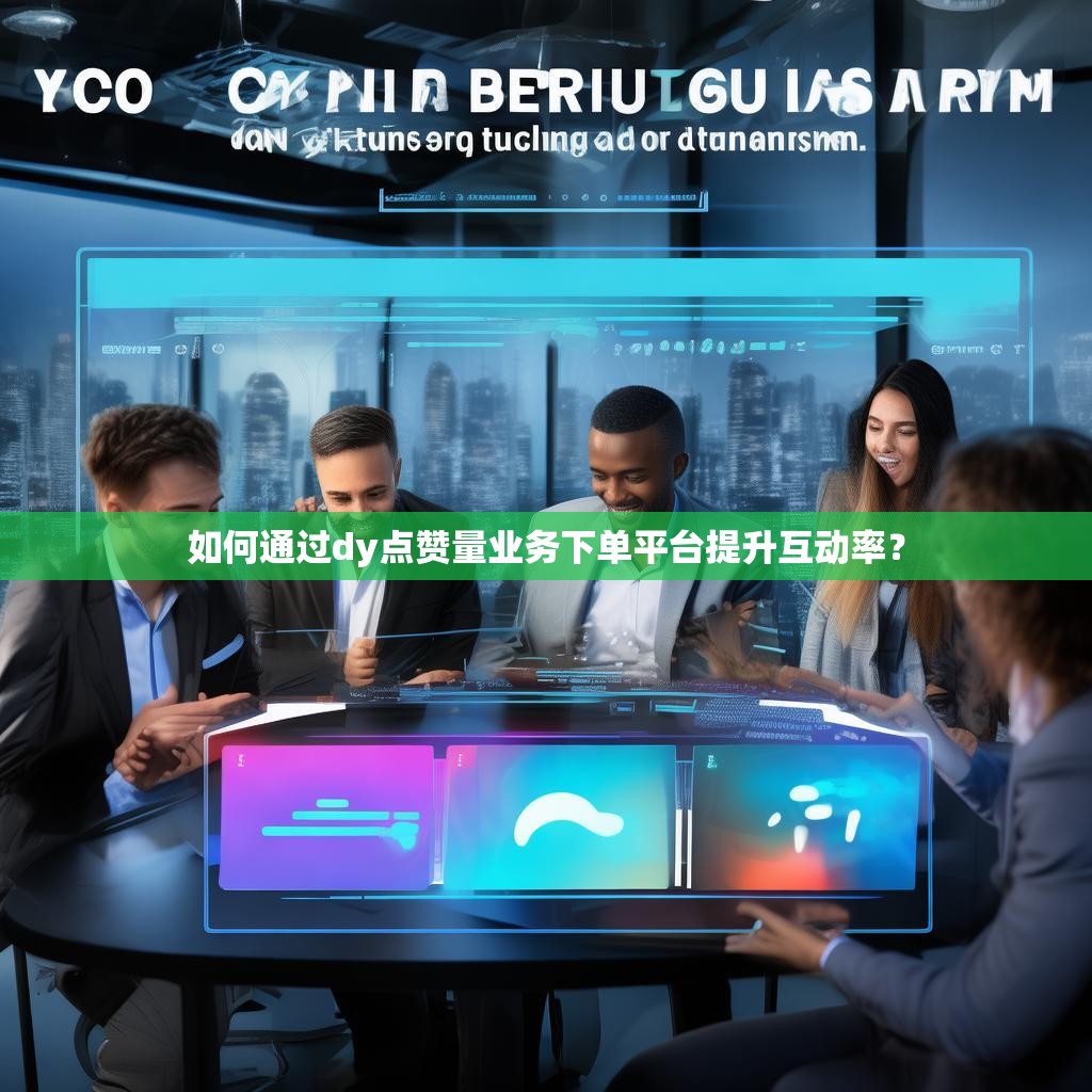 如何通过dy点赞量业务下单平台提升互动率？