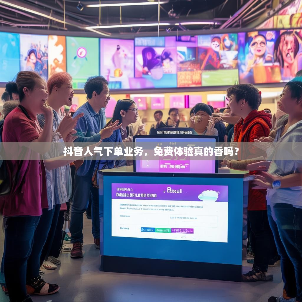 抖音人气下单业务，免费体验真的香吗？