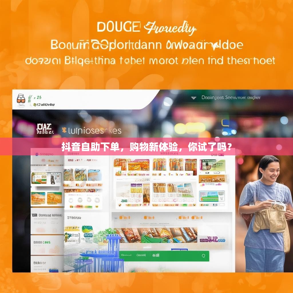 抖音自助下单，购物新体验，你试了吗？