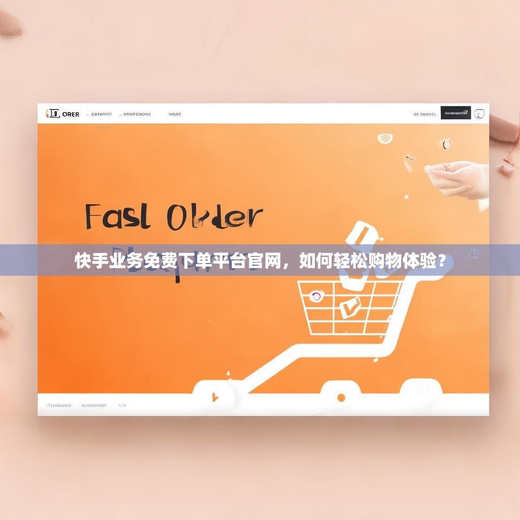 快手业务免费下单平台官网，如何轻松购物体验？