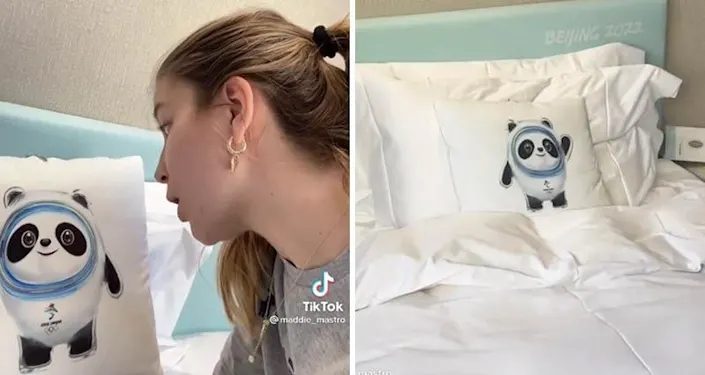 北京冬奥会吉祥物冰墩墩 网友评论 美国单板滑雪运动员_冬奥会纪念品